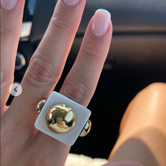 Stackable Acrylic Ring Purple Size 7 - Picture 4 of 4